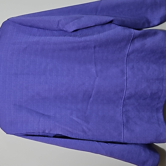 Sag Harbor Dress Jacket Shirt Purple Size 20W Button Down Top #W-536 - Picture 3 of 9